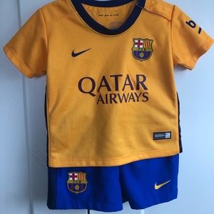 New FC Barcelona infant home kit (outfit)